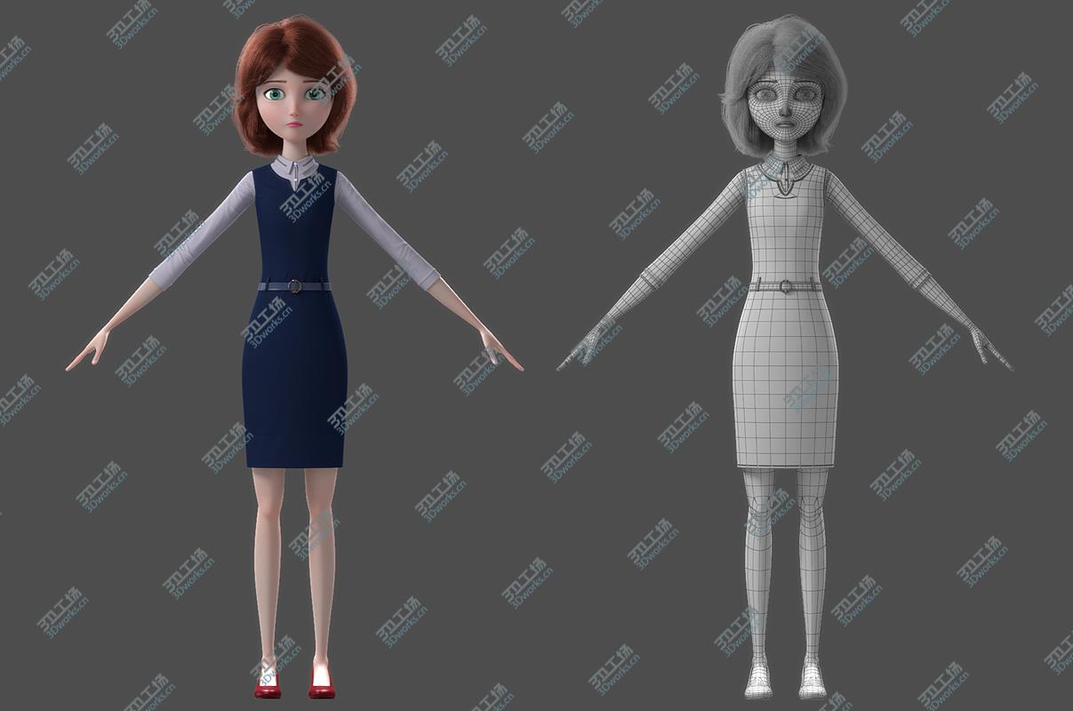 images/goods_img/202104093/3D model Cartoon Woman NoRig/4.jpg